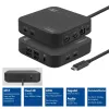 Docking station universal USB-C ACT 4K, para 2 monitores HDMI/DisplayPort, DisplayLink, design compacto