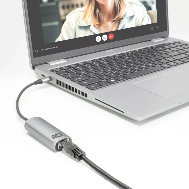 Placa de rede ACT AC7335 Ethernet 1000 Mbit/s USB Type-C