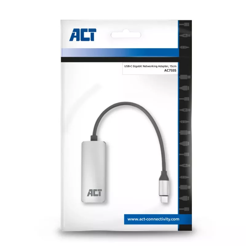 Placa de rede ACT AC7335 Ethernet 1000 Mbit/s USB Type-C