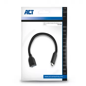 Cabo ACT USB 3.0 OTG USB-C macho para USB-A fêmea 0,2 m 5 Gbit/s