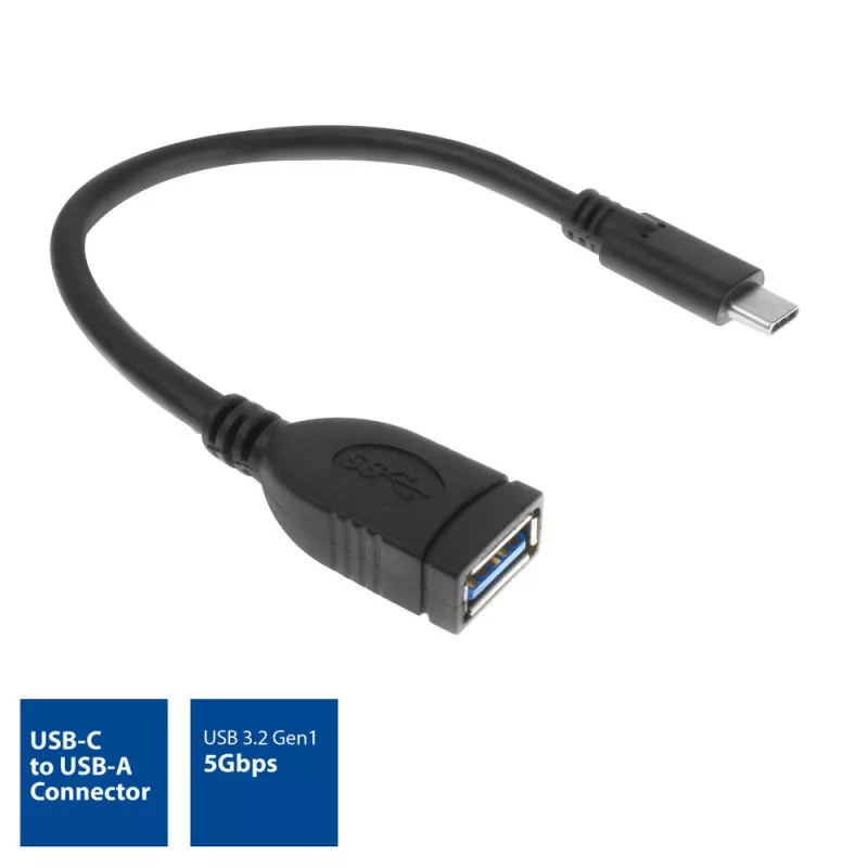 Cabo ACT USB 3.0 OTG USB-C macho para USB-A fêmea 0,2 m 5 Gbit/s