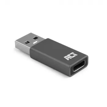 Adaptador USB-A para USB-C ACT AC7375 cinzento