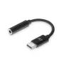 Cabo de áudio ACT AC7380 0,11 m ficha 3,5 mm USB Type-C macho preto