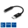 Cabo de áudio ACT AC7380 0,11 m ficha 3,5 mm USB Type-C macho preto