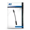 Cabo de áudio ACT AC7380 0,11 m ficha 3,5 mm USB Type-C macho preto