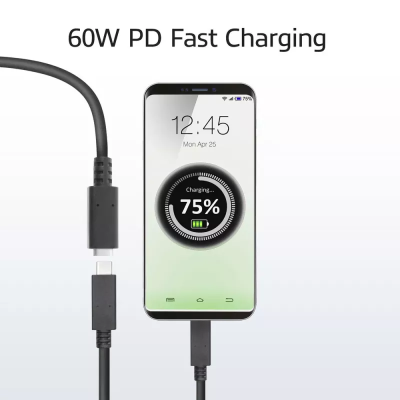 Cabo de extensão ACT USB 3.0 USB-C 2 metros 5 Gbit/s preto