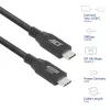 Cabo ACT USB4 20Gbps 240W USB Type-C 0,5 m preto