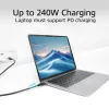 Cabo ACT USB4 20Gbps 240W USB Type-C 0,5 m preto