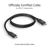 Cabo ACT USB4® 40Gbps 240W USB Type-C®, certificado USB-IF, 0,8 metros
