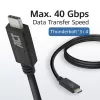 Cabo ACT USB4® 40Gbps 240W USB Type-C®, certificado USB-IF, 0,8 metros