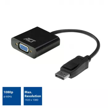 Adaptador DisplayPort para VGA ACT AC7515