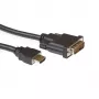 Cabo adaptador ACT 2 metros HDMI para DVI-D, HDMI-A macho – DVI-D Single-Link macho 18+1
