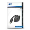 Adaptador ACT 0,15 metros, HDMI-A macho para VGA fêmea, com áudio