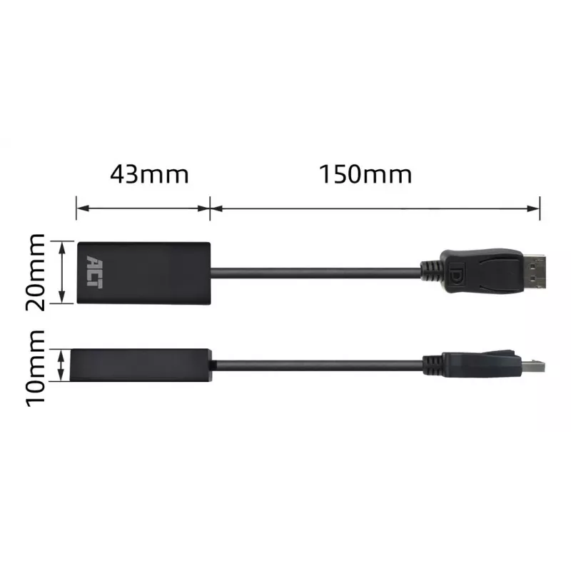 Adaptador DisplayPort para HDMI ACT AC7555