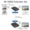 Conjunto transmissor e recetor AV ACT 4K HDMI 2.0 Extender sobre CAT6 UTP com suporte IR, 60 metros