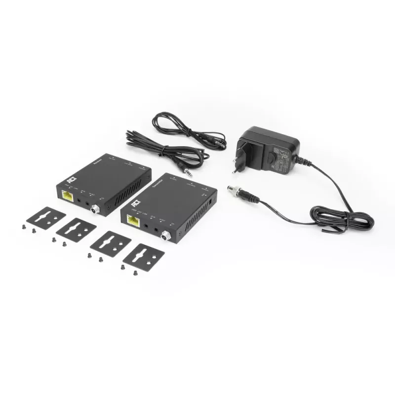 Conjunto transmissor e recetor AV ACT 4K HDMI 2.0 Extender sobre CAT6 UTP com suporte IR, 60 metros
