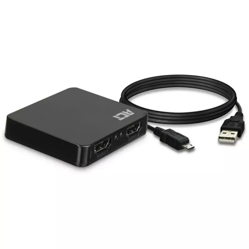 Splitter ACT 4K HDMI 1.4 2 portas 3840 x 2160 píxeis preto