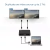 Splitter ACT 4K HDMI 1.4 2 portas 3840 x 2160 píxeis preto