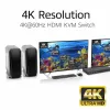 Switch KVM ACT 2 portas Dual HDMI 4K@60Hz, USB 3.2 Gen1 (USB 3.0)