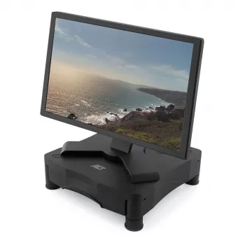 Suporte para monitor ACT AC8200 altura ajustável uma gaveta preto