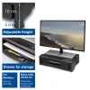 Suporte para monitor ACT extra largo AC8215 altura ajustável duas gavetas