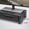 Suporte para monitor ACT extra largo AC8215 altura ajustável duas gavetas