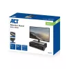 Suporte para monitor ACT extra largo AC8215 altura ajustável duas gavetas