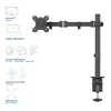 Braço para monitor único ACT fixação por grampo/por passagem 8 kg 10-32 polegadas