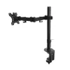 Braço para monitor único ACT fixação por grampo/por passagem 8 kg 10-32 polegadas
