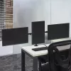 Braço para três monitores ACT fixação por grampo/por passagem 30 kg 13-27 polegadas