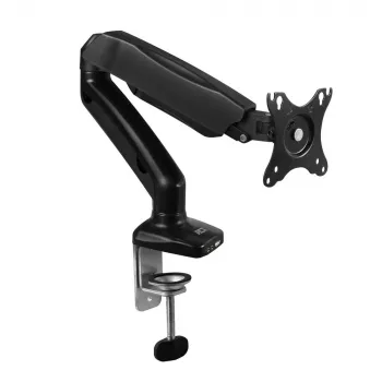Braço para monitor com mola a gás ACT Office preto AC8311 fixação por grampo/por passagem 9 kg