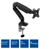 Braço para monitor com mola a gás ACT Office preto AC8311 fixação por grampo/por passagem 9 kg