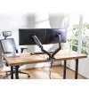 Braço duplo para monitor com mola a gás ACT Office fixação por grampo/por passagem 18 kg