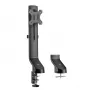 Braço para monitor único ACT para escritório, ajuste rápido de altura, fixação por grampo/por passagem, 8 kg