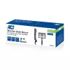 Braço para monitor único ACT para escritório, ajuste rápido de altura, fixação por grampo/por passagem, 8 kg