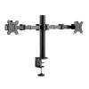 Braço duplo para monitor ACT Office Solid Pro – fixação por grampo/por passagem – 12 kg – 10–32 polegadas
