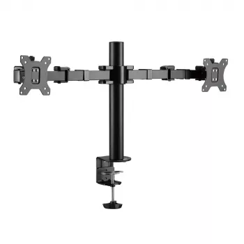 Braço duplo para monitor ACT Office Solid Pro – fixação por grampo/por passagem – 12 kg – 10–32 polegadas