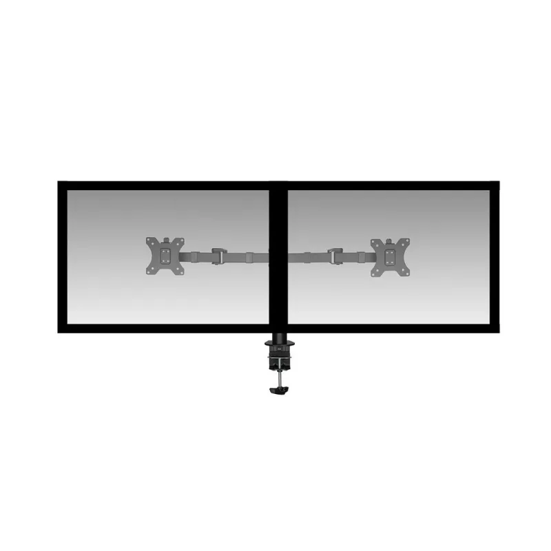 Braço duplo para monitor ACT Office Solid Pro – fixação por grampo/por passagem – 12 kg – 10–32 polegadas