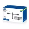 Braço duplo para monitor ACT Office Solid Pro – fixação por grampo/por passagem – 12 kg – 10–32 polegadas