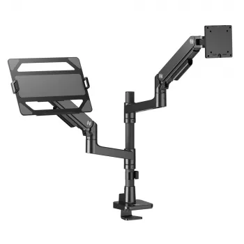 Braço para portátil e monitor ACT AC8341 mola a gás preto 49 polegadas