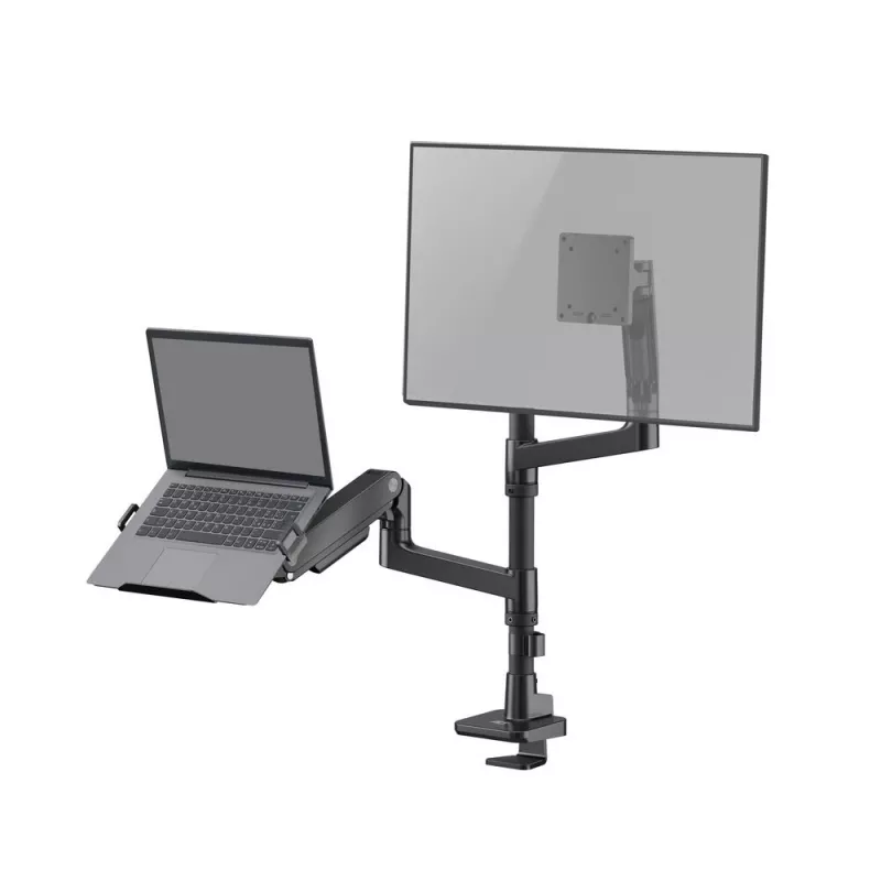 Braço para portátil e monitor ACT AC8341 mola a gás preto 49 polegadas