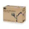 Braço para portátil e monitor ACT AC8341 mola a gás preto 49 polegadas