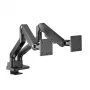 Braço para monitor ACT 35 polegadas Office Premium, mola a gás, 2 monitores