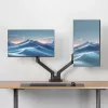Braço para monitor ACT 35 polegadas Office Premium, mola a gás, 2 monitores