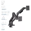 Braço para monitor ACT 35 polegadas Office Premium, mola a gás, 2 monitores