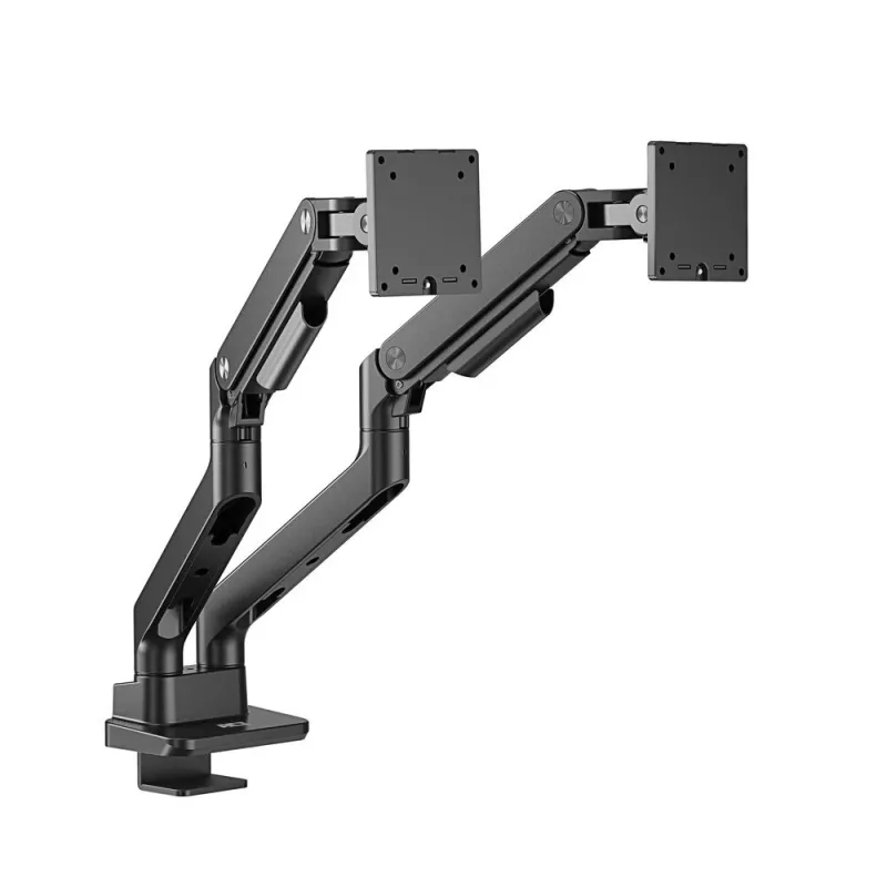 Braço para monitor ACT 35 polegadas Office Premium, mola a gás, 2 monitores