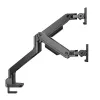 Braço para monitor ACT 35 polegadas Office Premium, mola a gás, 2 monitores