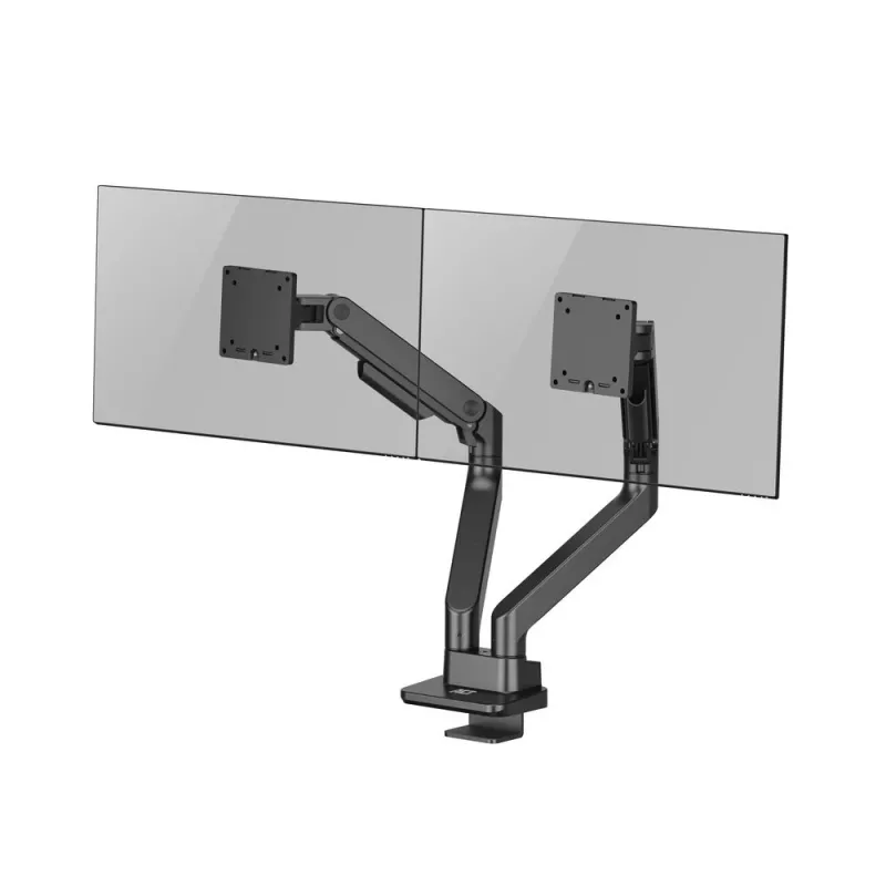 Braço para monitor ACT 35 polegadas Office Premium, mola a gás, 2 monitores