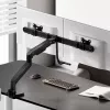 Braço para monitor ACT 32 polegadas Office Premium, mola a gás, barra transversal, 2 monitores