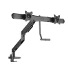 Braço para monitor ACT 32 polegadas Office Premium, mola a gás, barra transversal, 2 monitores
